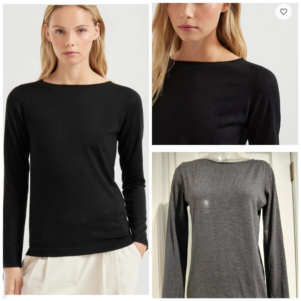 Brunello Cucinelli Sparkling Cashmere Silk Sweater XL